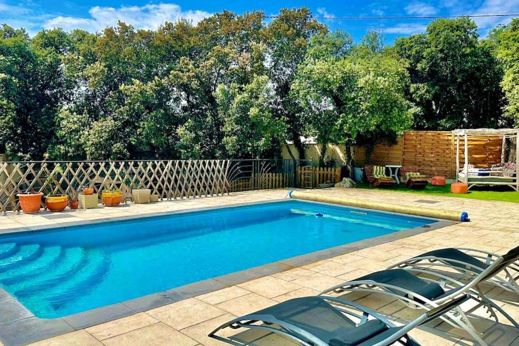 Appart Independent Garden Pool & Spa Sussargues エクステリア 写真